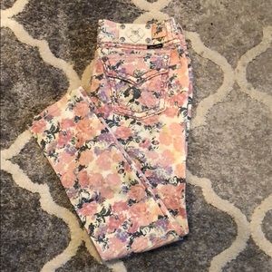 Miss Me floral skinny jeans